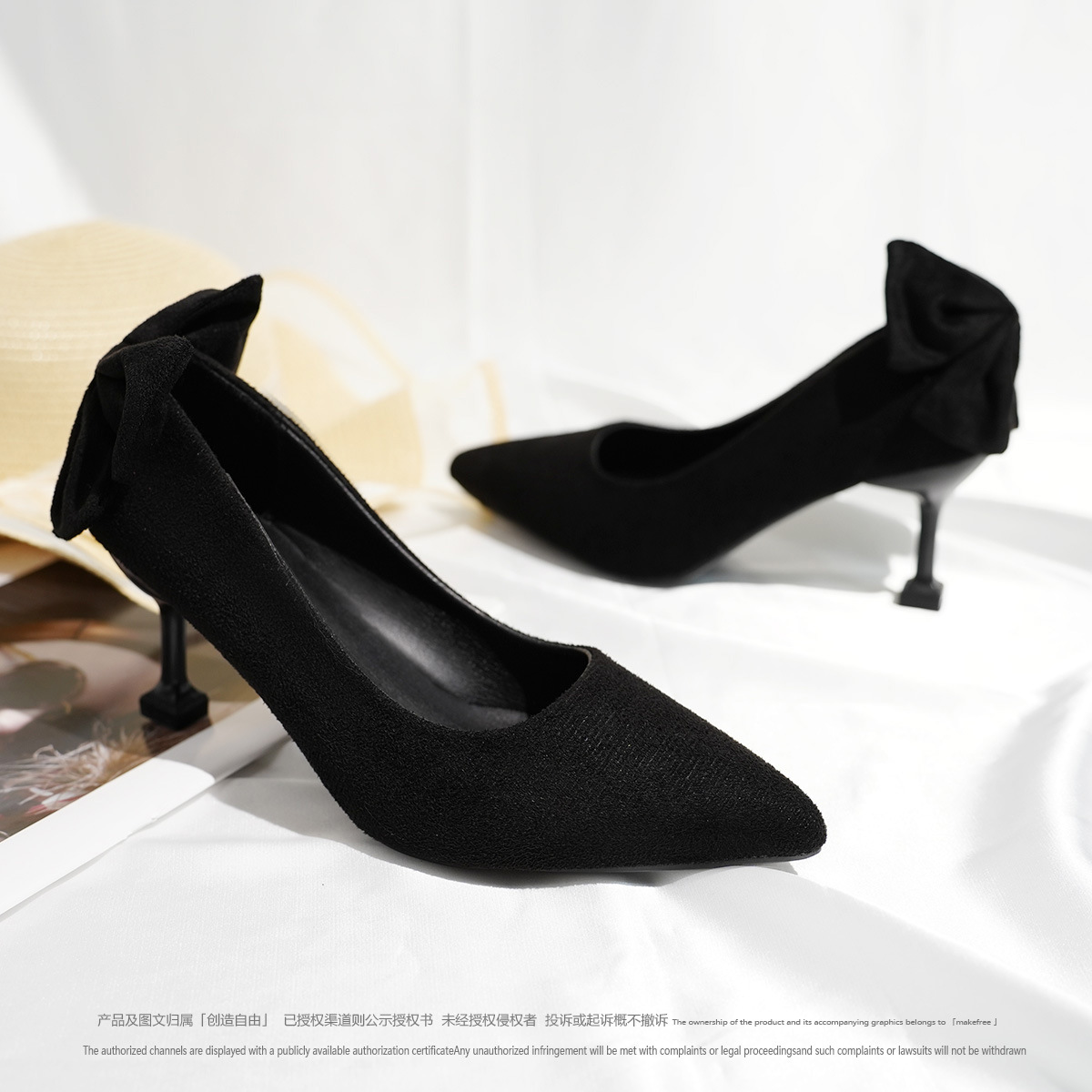 a667高跟鞋女细跟职业工作鞋尖头中跟小码单鞋舒适细跟工装-阿里巴巴