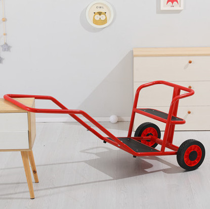 儿童客运玩具车/幼儿园游乐场户外游戏手拉车/幼儿黄包车