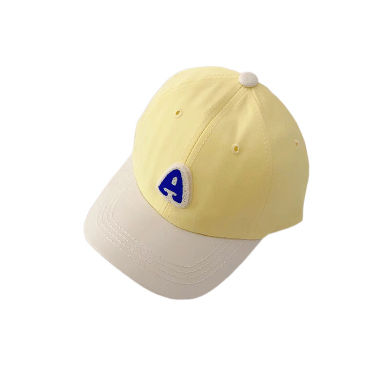 Korean Style Children's Letter Color Matching Peaked Cap Boys and Girls Spring and Autumn Ins All-Match Street Trendy Baby Baseball Cap