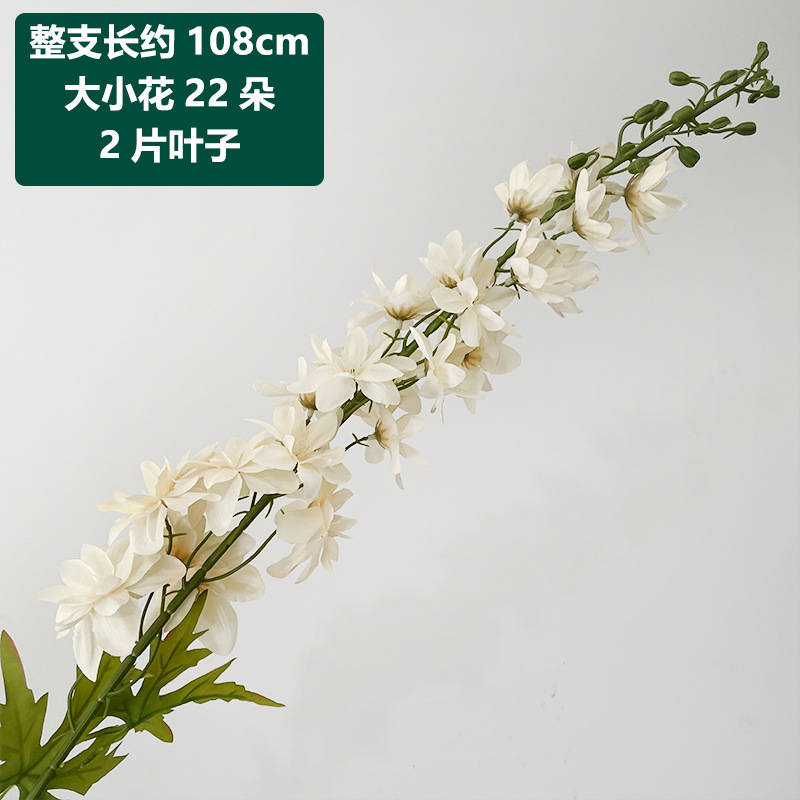Big Polyester Ribbon Hyacinth Violet Ascocenda Wedding Artificial Flower Artificial Artificial Flower Foreign Trade Wholesale