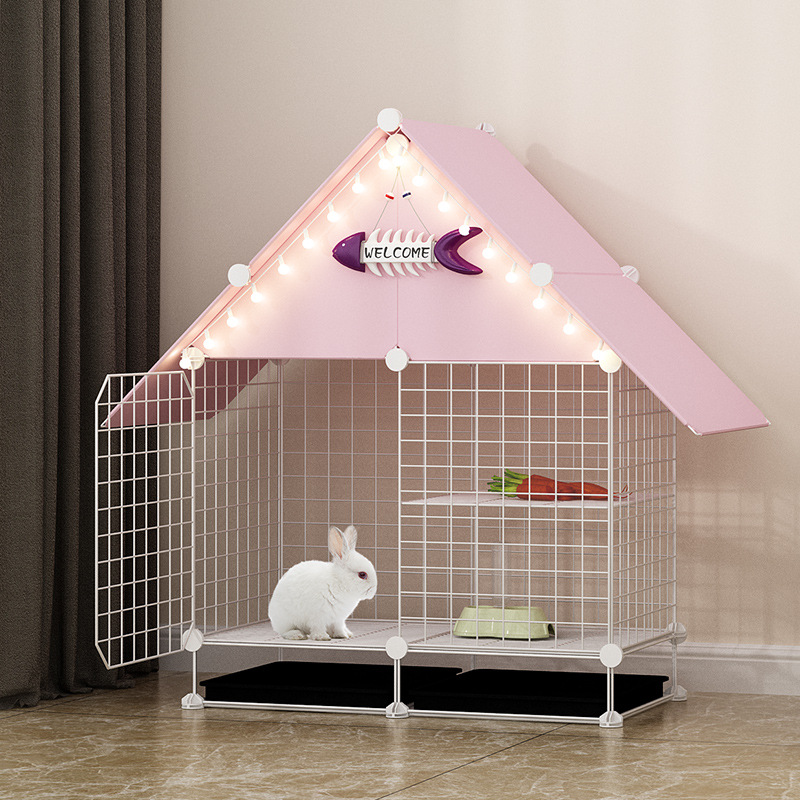 兔笼兔子窝小屋笼兔笼子特大号双层宠物用品养殖家用室内兔窝别墅