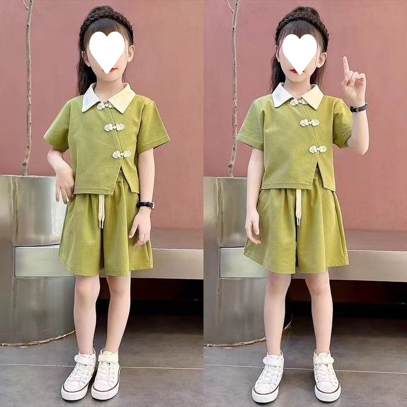 女童夏季两件套大儿童女孩夏款女装网红洋气时髦夏装潮衣服8岁9