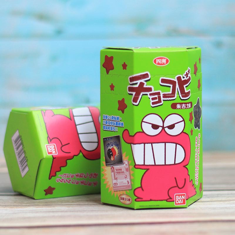香港进口 蜡笔小新粟米星饼干 星星造型巧克力味儿童网红休闲零食