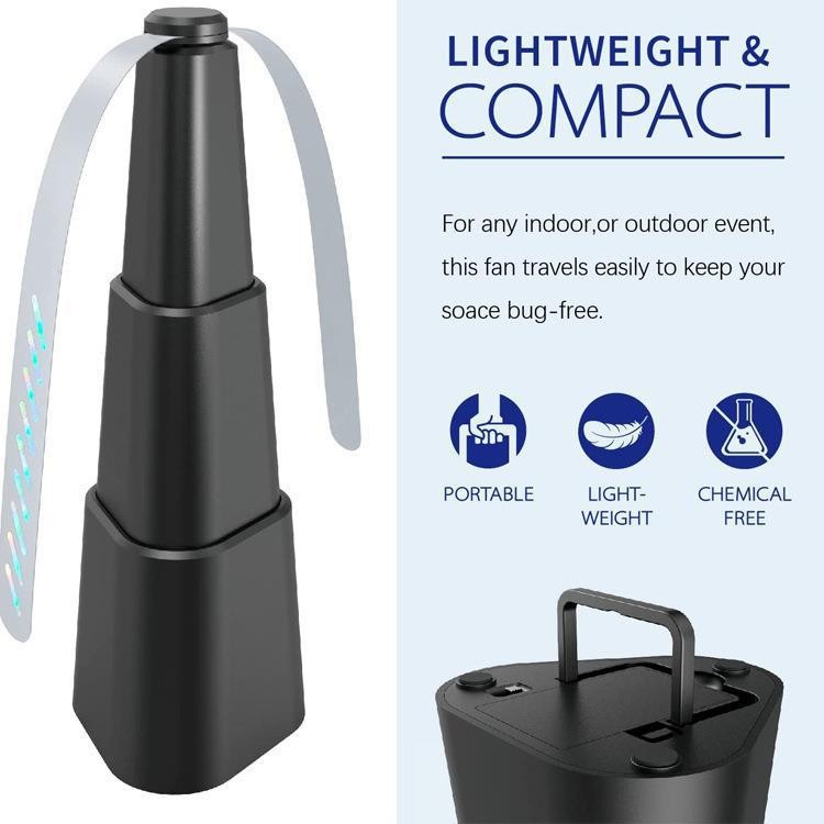跨境新款flyfans户外多功能扇叶驱蝇器赶苍蝇神器自动驱蚊蝇风扇