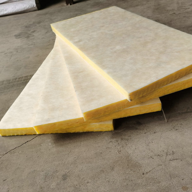 保温玻璃棉板外墙防火吸音玻璃纤维棉墙体保温隔声双面贴玻纤毡