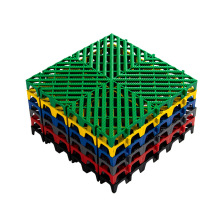 洗车房地格栅免挖沟槽塑料拼接网格汽车美容店防滑加厚地垫格栅板