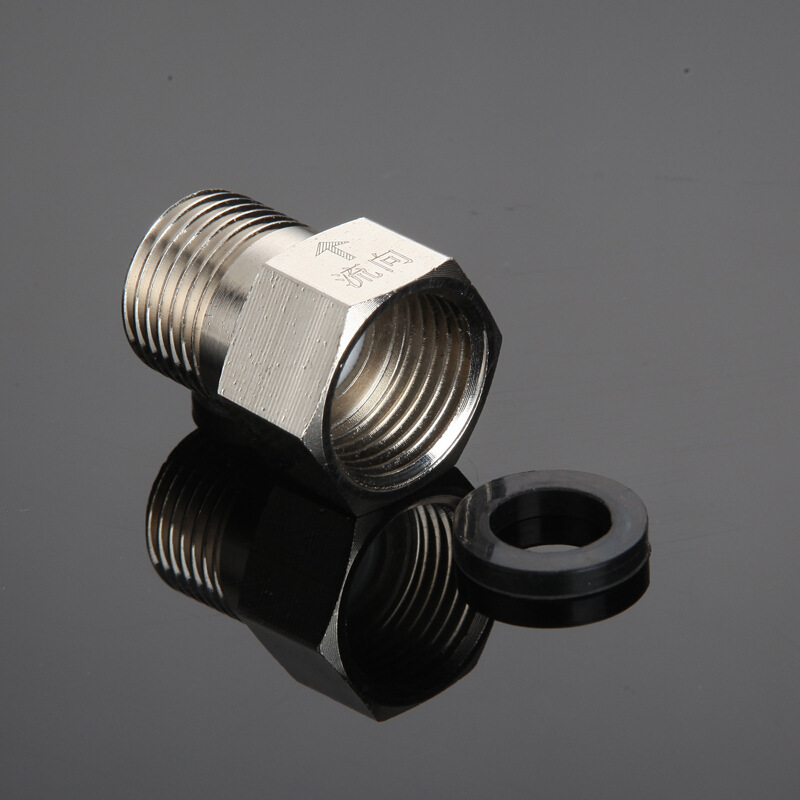 全铜防倒流接头止逆4分dn15内外丝内流外对丝直接加厚水暖配件