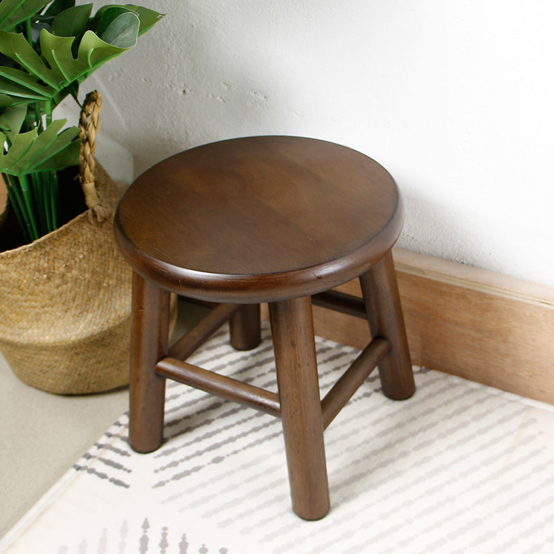 小木凳实木小圆凳原木凳家用凳子橡木简约矮凳儿童现代换鞋凳整装