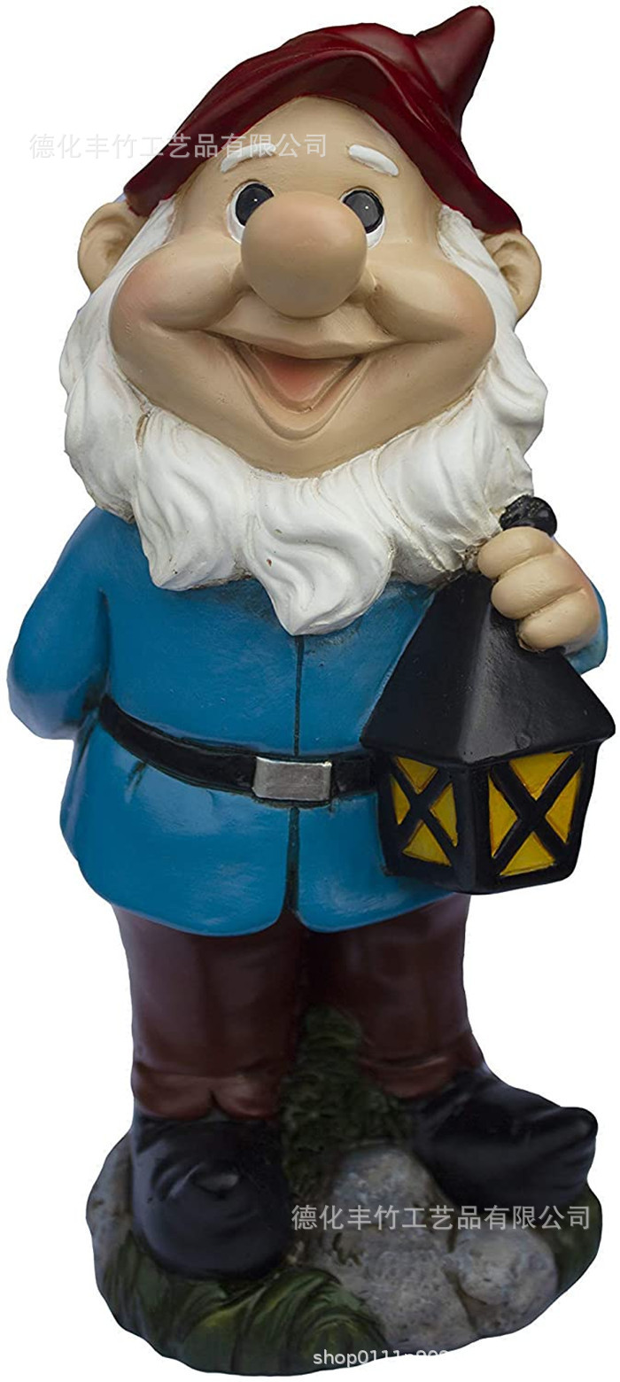 淘气房子花园地精雕像树脂地精塑像户外装饰品