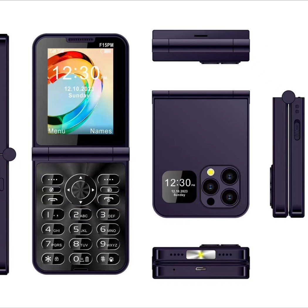新款f16pm翻盖手机 f660 f4 f5 f6 i16pro 105 106 3310 外文手机