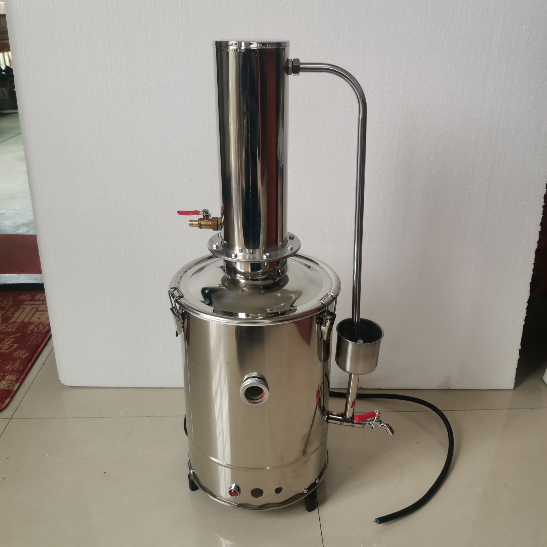 yazd-5 全不锈钢蒸馏水器5升 断水自控型-阿里巴巴
