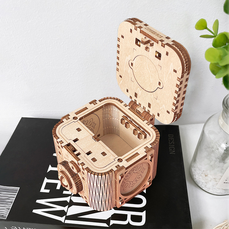 Cross-Border Wooden Mechanical Transmission Model T711 Password Box High Difficulty Adult Pressure Relief 3D Three-Dimensional Puzzle Toy