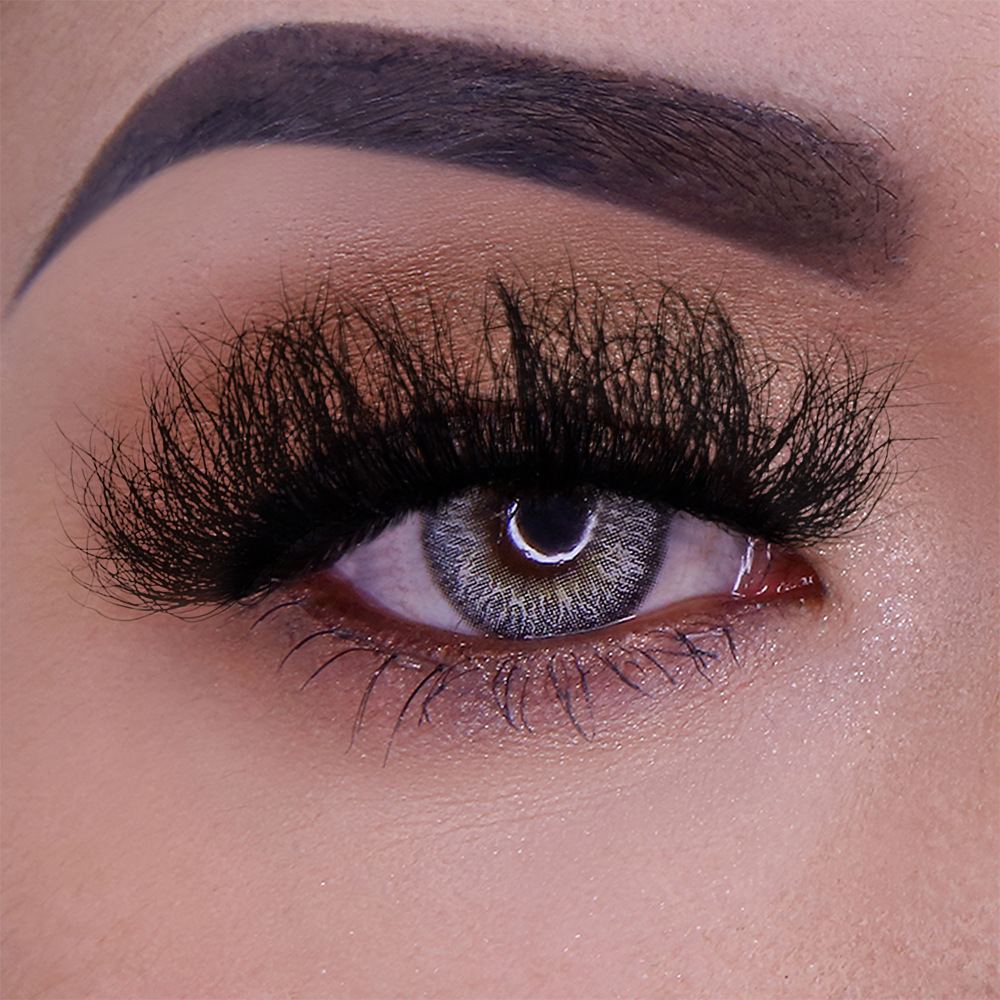 【长款25mm】浓密假睫毛欧美爆炸毛水貂毛假睫毛fluffy eyelashes