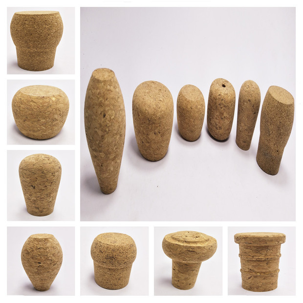 现货定制定做加工葡萄酒红酒橡木塞锥型t形合成天然软木塞