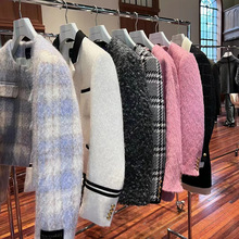 伊芙丽秋冬季新款设计师品牌羊绒小香风外套设计感小众女装批发