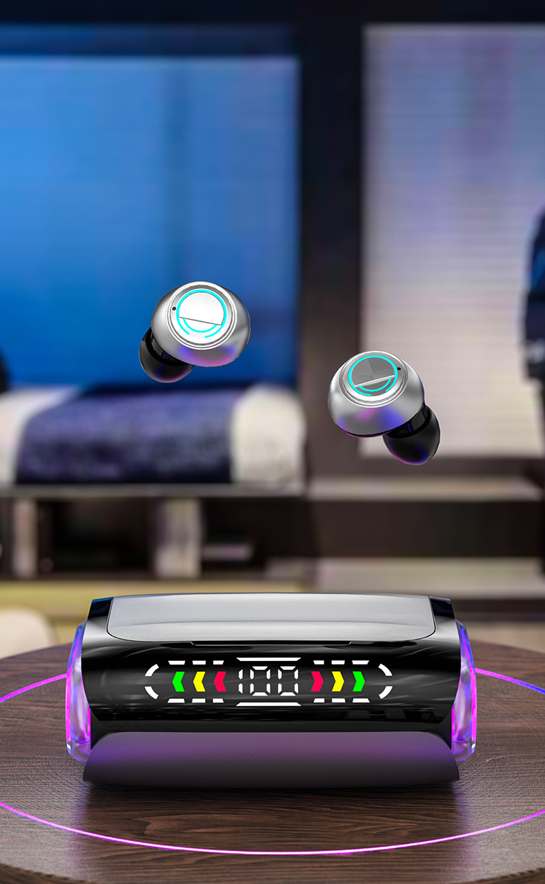 dx-01无线蓝牙耳机入耳游戏运动降噪大电量长续航tws蓝牙耳机跨境