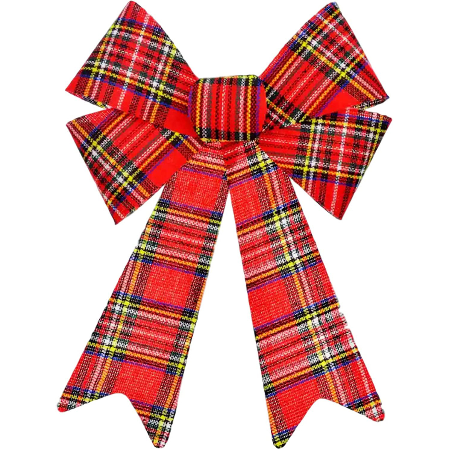 厂家货源大号圣诞pvc蝴蝶结红色绿色圣诞装饰 圣诞树挂件蝴蝶结