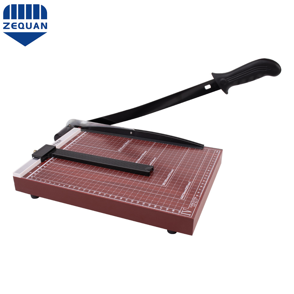 厂家批发a4裁纸刀带压条升级款切纸机小型办公木底座切纸刀