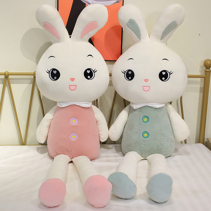 纽扣兔子公仔卡通可爱新款毛绒玩具送儿童送女友生日礼物批发