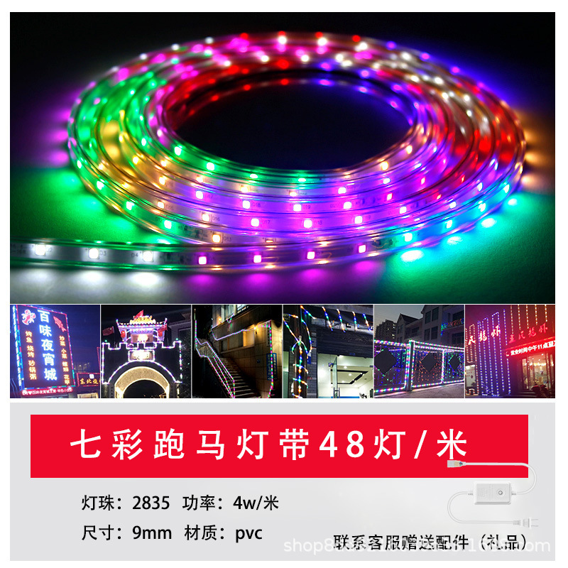 Horse Running Light with Waterproof Colorful LED Light with Horse Running Light with 220vrgb Light with Neon Light Strip