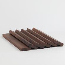 胡桃木条 DIY 积木玩具方黑胡桃木实木小木块印章木方块 手工材料