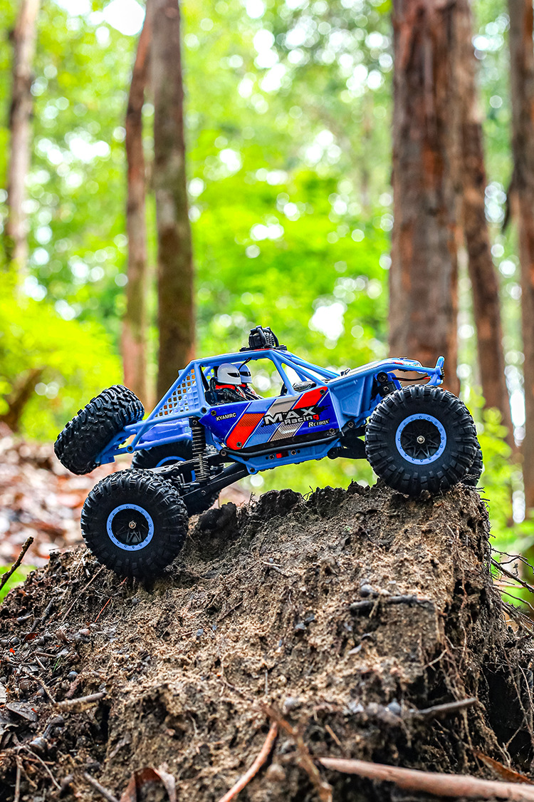 kyamrc新款全比例四驱遥控高速越野攀岩车 1:16攀爬车模型 带车灯
