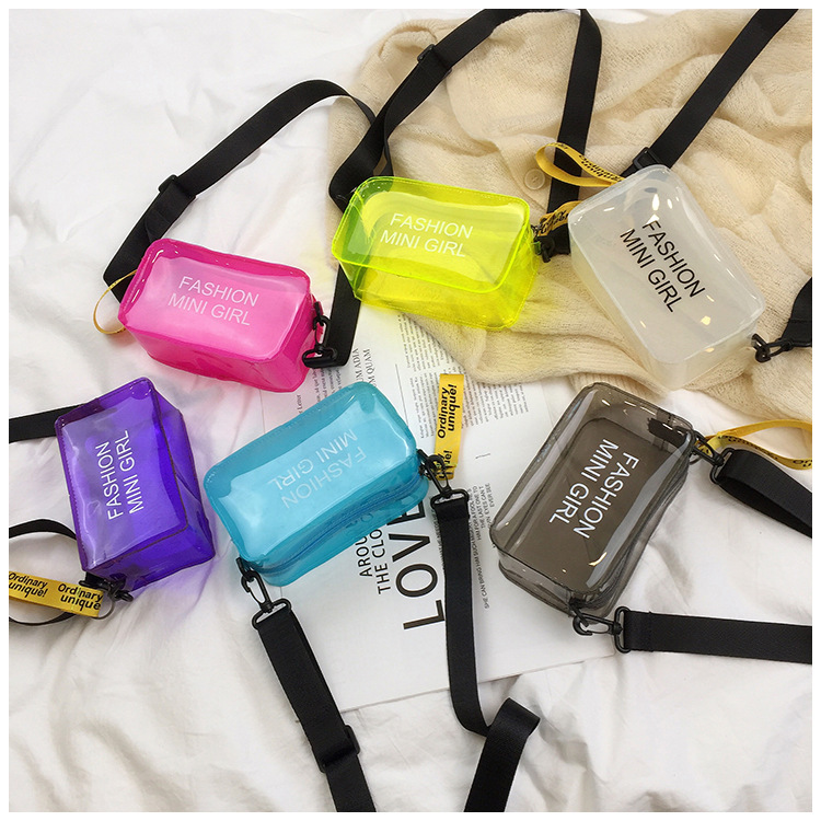 Cross-Border Bag for Women 2024 New Korean Style Transparent Jelly Pack Trendy Women's Bags Fashion Shoulder Messenger Bag Wholesale women bag