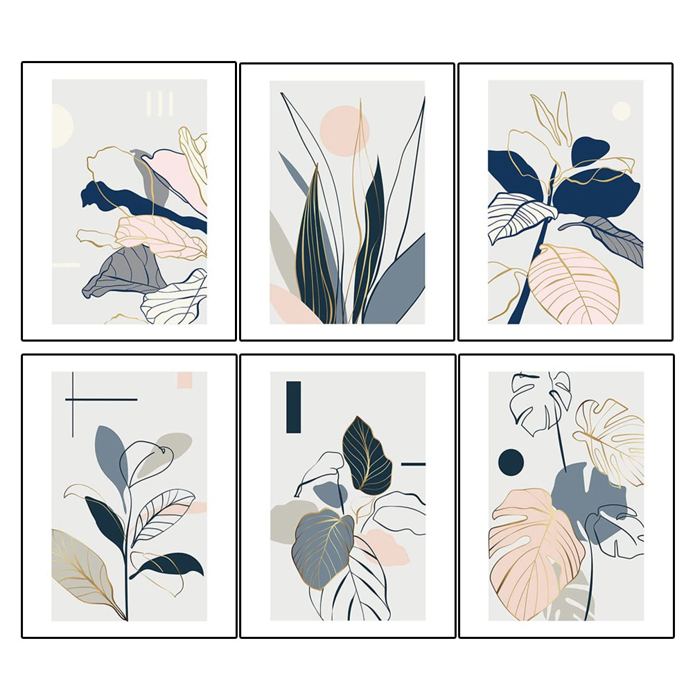 雨林波西米亚墙壁艺术厨房植物图片客厅帆布画室内装饰画无相框画