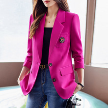 多款新款秋季韩版修身长袖小西装外套女士中长款职业装西装套装