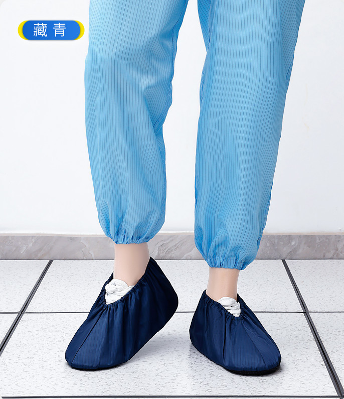 鞋套反复使用防静电布鞋套透气加厚防滑脚套可洗实验室医院车间