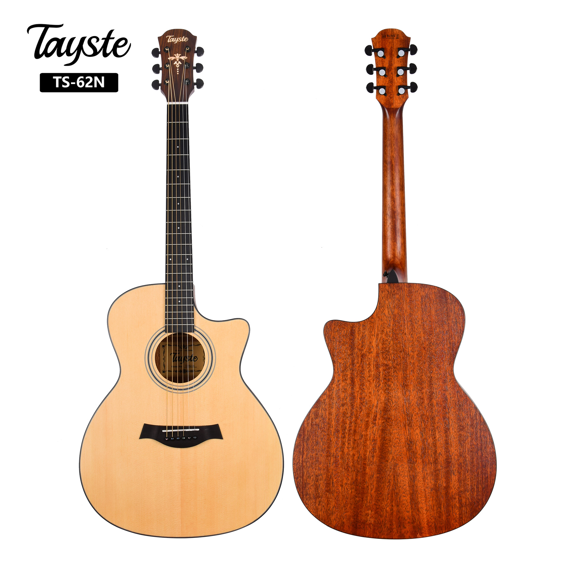 厂家批发40寸入门单板电箱吉他 ga缺角哑光民谣吉他41寸