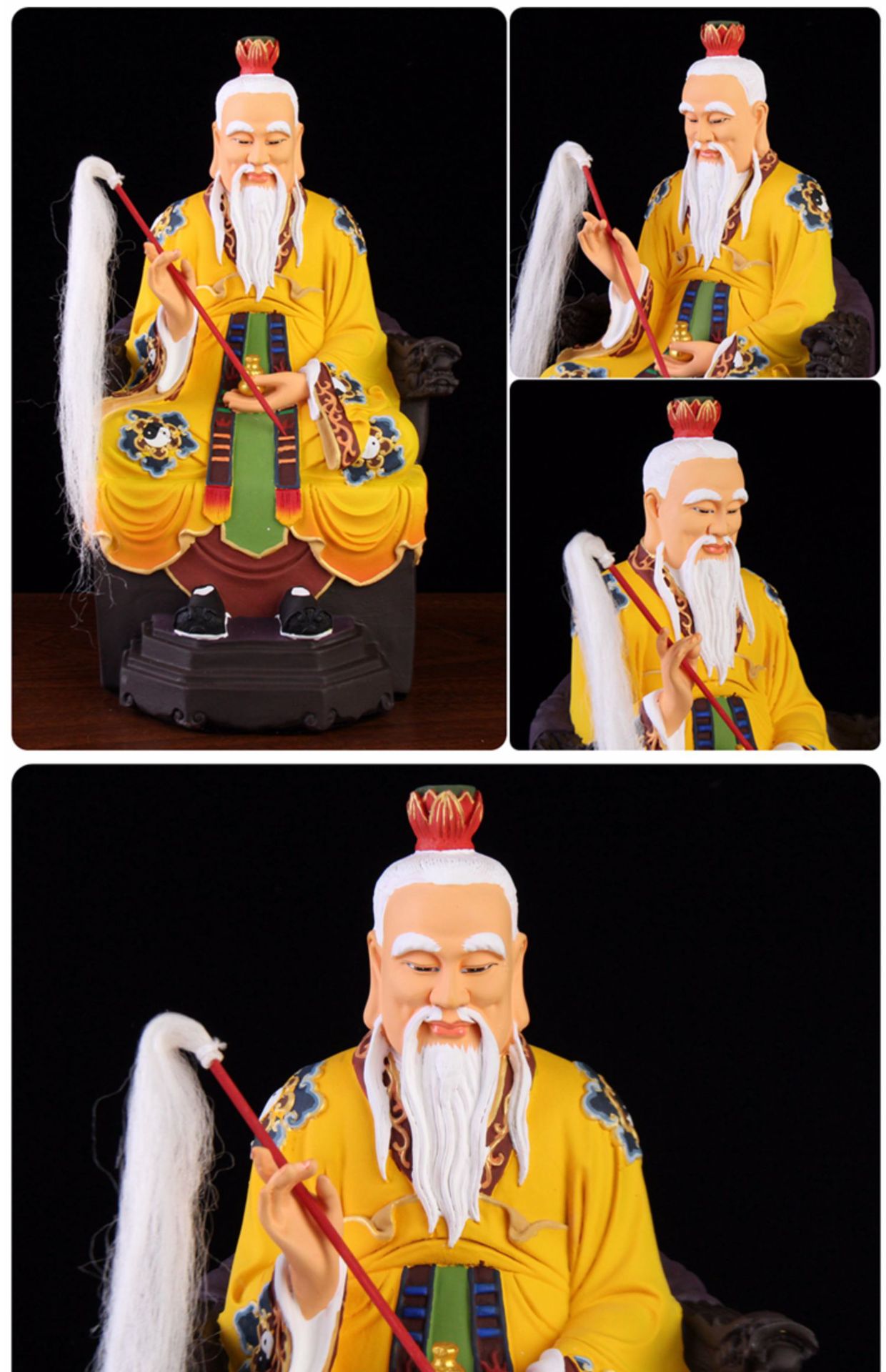 三清道祖师爷太上老君神像道德灵宝元始天尊树脂居家用供奉摆件