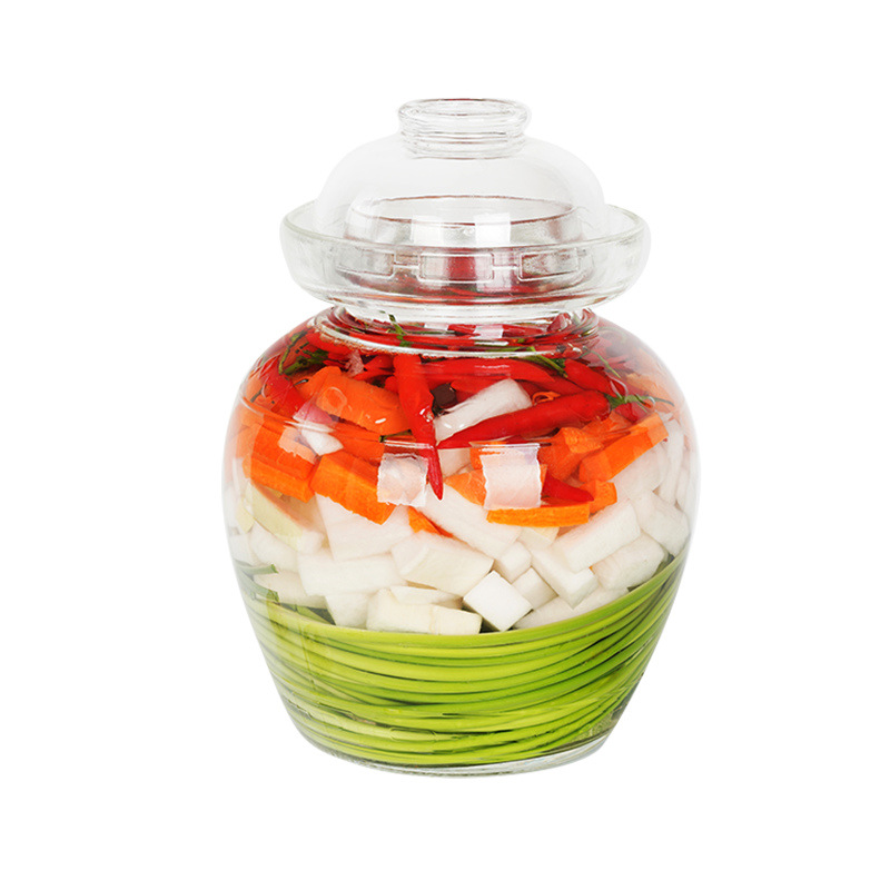 42成交545件玻璃密封罐包邮泡菜坛家用大号透明腌制泡菜缸四川腌菜缸