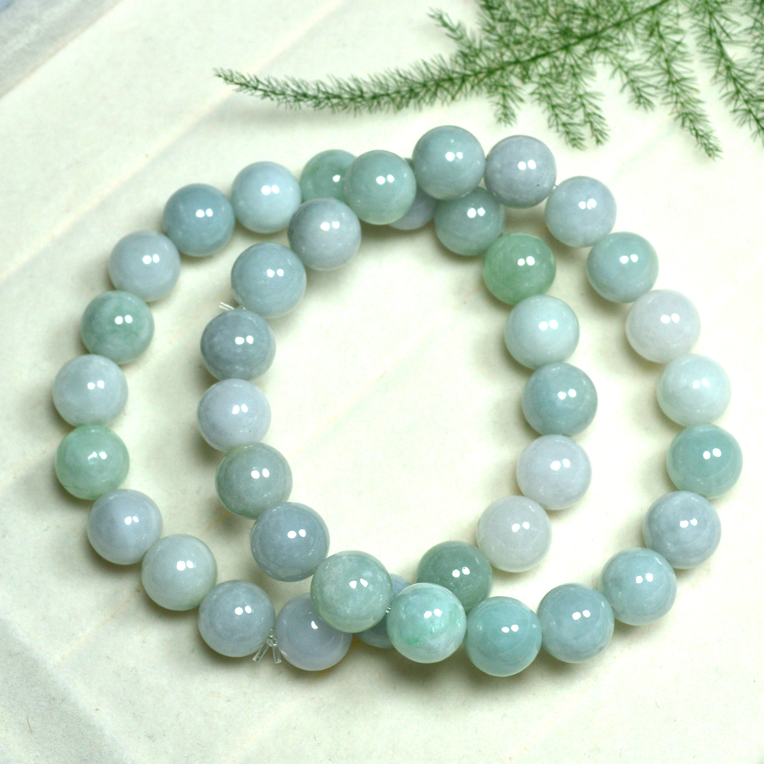 0成交0条天然缅甸a货翡翠招财貔貅手串冰种玉石珠子手链女款手饰玉器