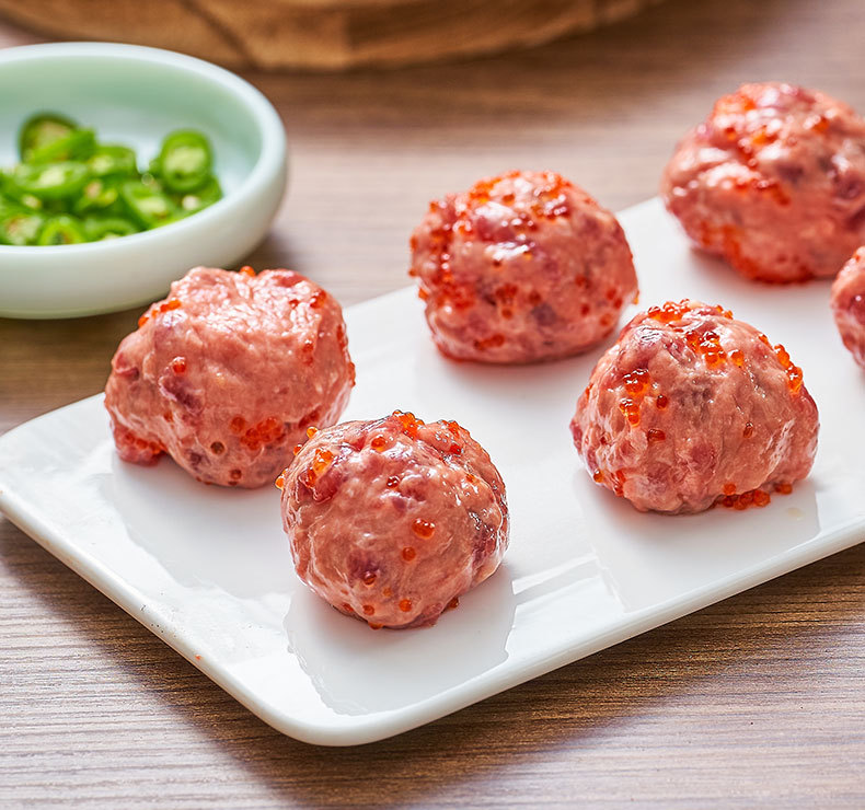 牛日鲜鱼籽牛肉滑150克*1包嫩牛滑火锅餐厅配菜酒店食材餐饮商用