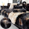 Soft Plush Modern Gradient Lamb Fleece Sofa Cover毛绒沙发套|ru Soft Plush Modern Gradient Lamb Fleece Sofa Cover毛绒沙发套|ru