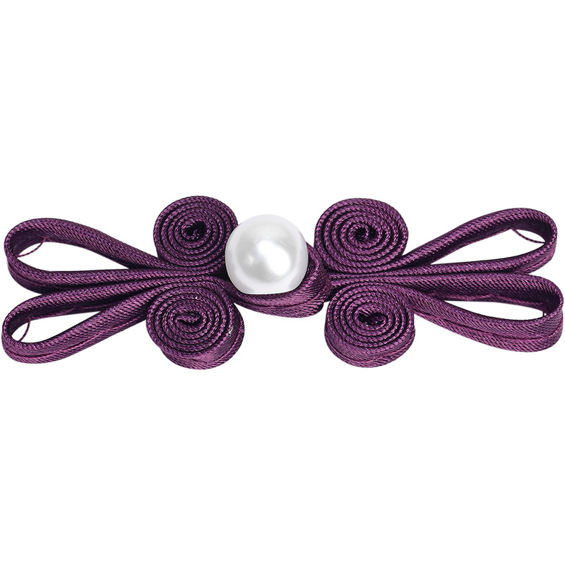 Hengmeihe Class B Cheongsam Buckle Pearl Rabbit Ear Buckle Handmade Woven Button Hanfu Decorative Buckle Accessories