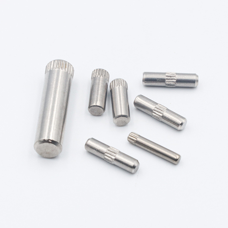 Stainless Steel Knurling Pin Shaft Pin Hinge Pin Toy City Connecting Rod Lock Cylindrical Positioning Pin Rubbing Shaft Knurling Pin