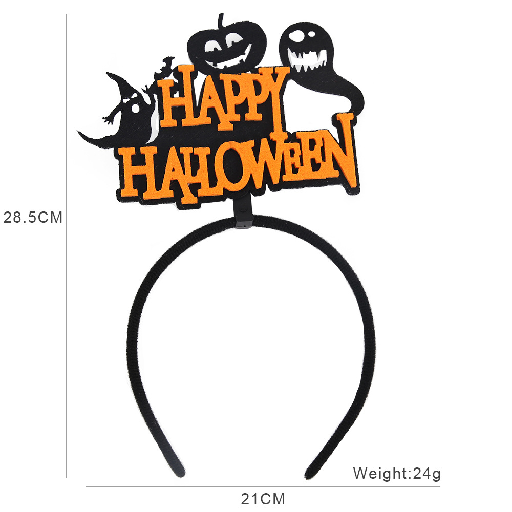 Amazon New Halloween Hair-Hoop Headband Ghost Festival Party Decoration Pumpkin Head Buckle Halloween Decorations