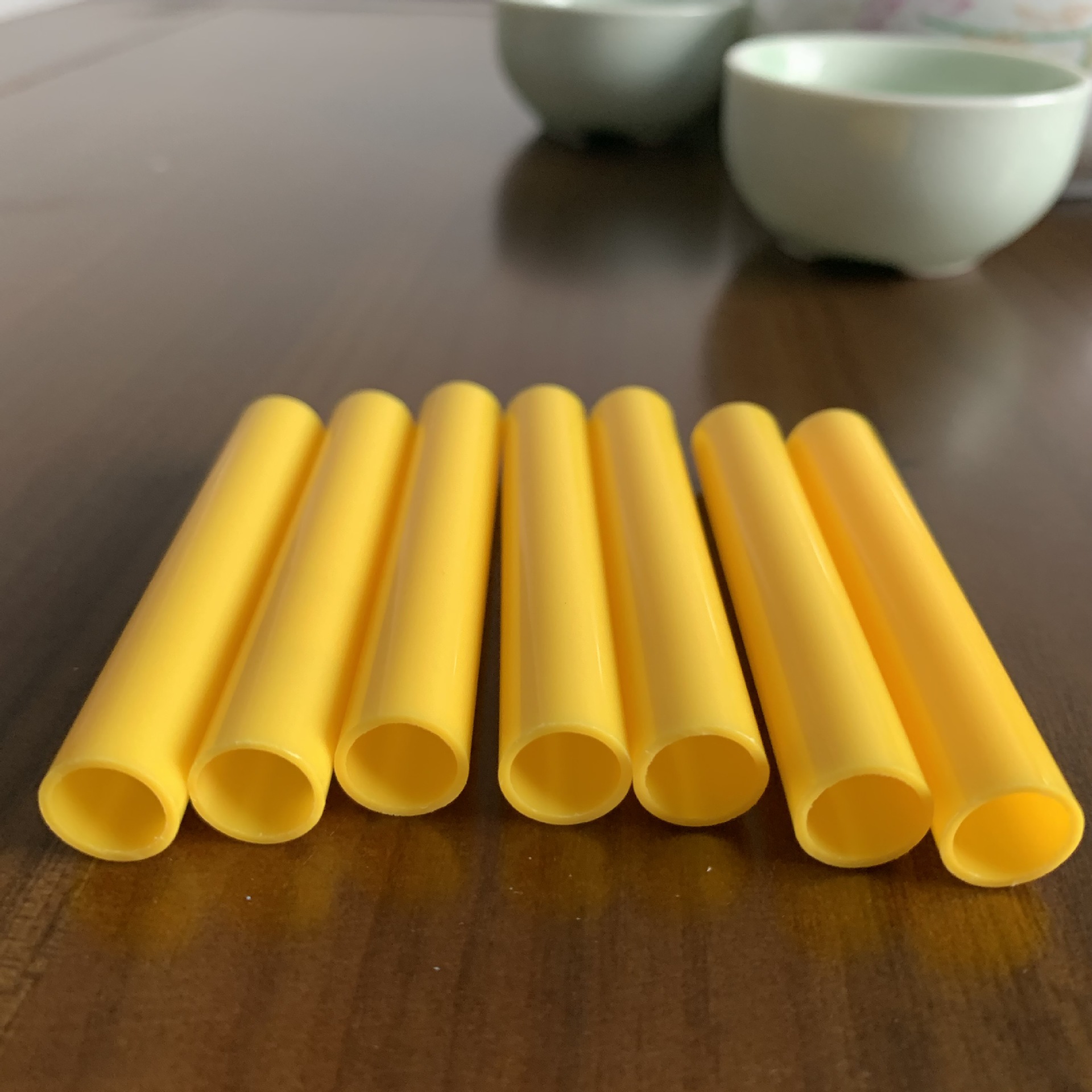 黄色abs塑料管彩色胶管玩具套管高质量口径颜色长度均可定制