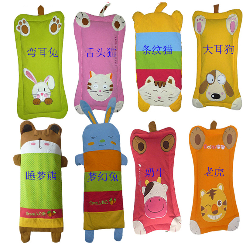 中号韩版卡通婴儿枕套多款水洗绉布棉幼儿园学生枕套