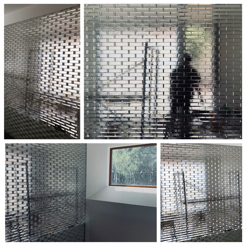 玻璃砖透明方形实心水晶砖气泡砖热熔幕景墙屏风隔断家用办公装饰