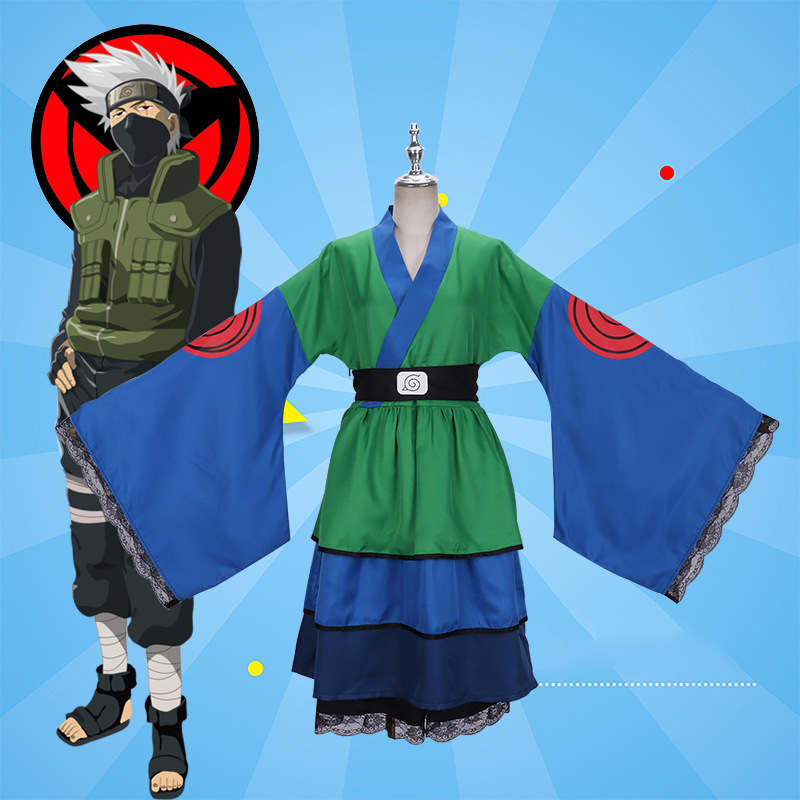 cosplay卡卡西cos服装动漫漩涡鸣人宇智波佐助旗木上忍和服