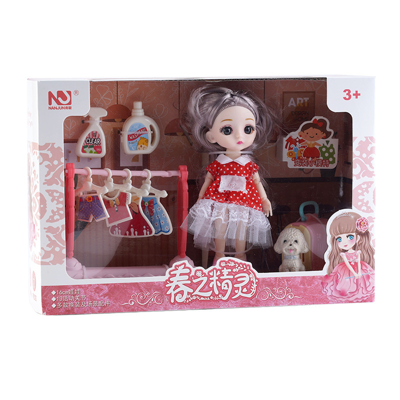 Spring Fairy Princess Doll Gift Box Children Girl Gift Set Play House Wholesale Toy Barbie Doll