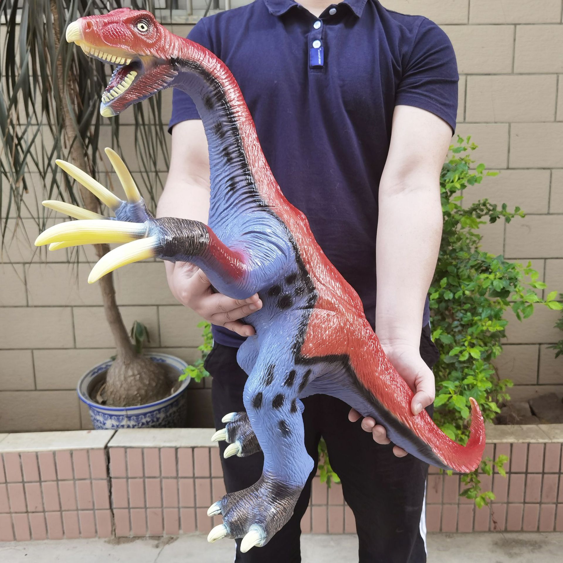 超大号仿真软胶恐龙玩具发声特惠超大号镰刀龙动物模型男女孩热品