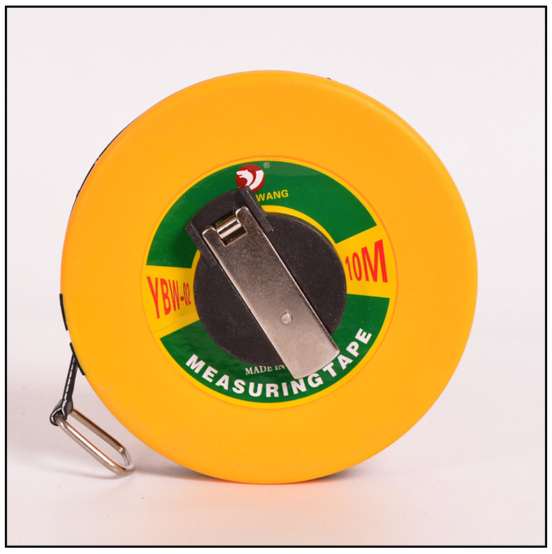 厂家现货手摇式测量卷尺abs纤维圆盘皮卷尺工程超韧性皮卷尺