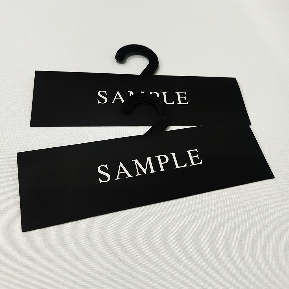 现货面料挂卡 问号钩纺织吊卡 布料色样卡 窗帘布样夹 黑色挂卡头