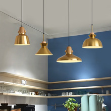 北欧金色铁艺餐饮铜色餐厅吧台吊灯创意火锅店咖啡店酒吧工业风灯