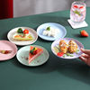 wholesale A plate household Wheat Straw tableware Simplicity European style A plate table snacks Snack tray