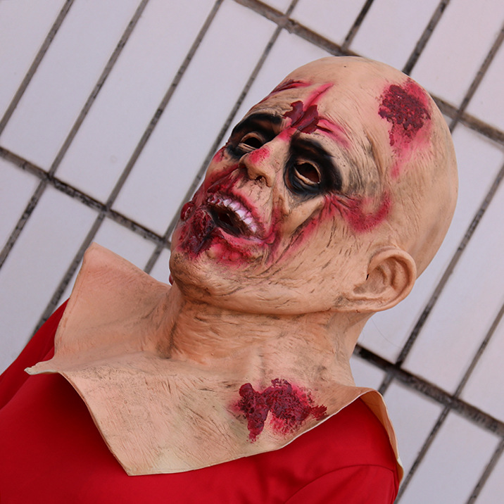 万圣节密室逃脱鬼屋酒吧整蛊道具恐怖面具大吓人装饰鬼屋面罩